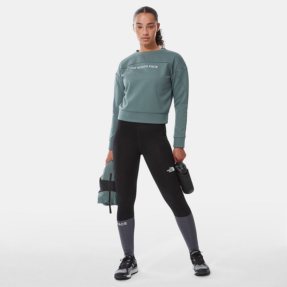 The North Face Leggings Womens Australia - The North Face Mountain Athletics Black / Grey Running &